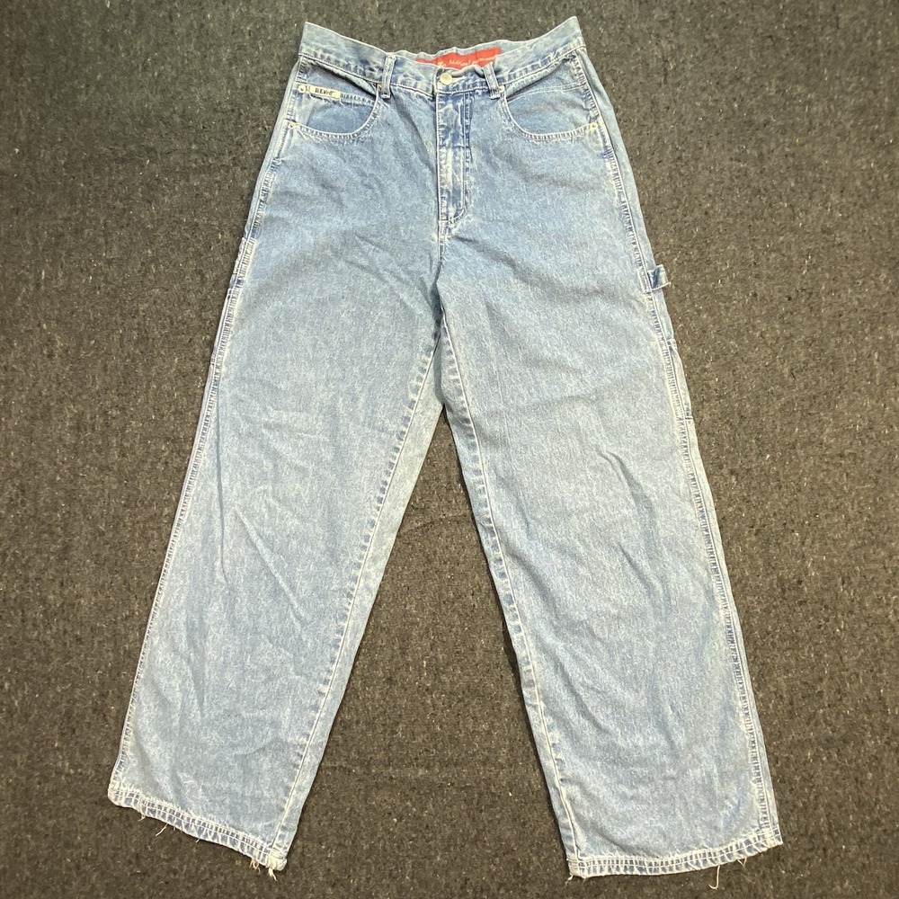 VTG Revolt Carpenter Workwear Outdoors Blue Jeans Women's Sz 9/10‎ Denim
